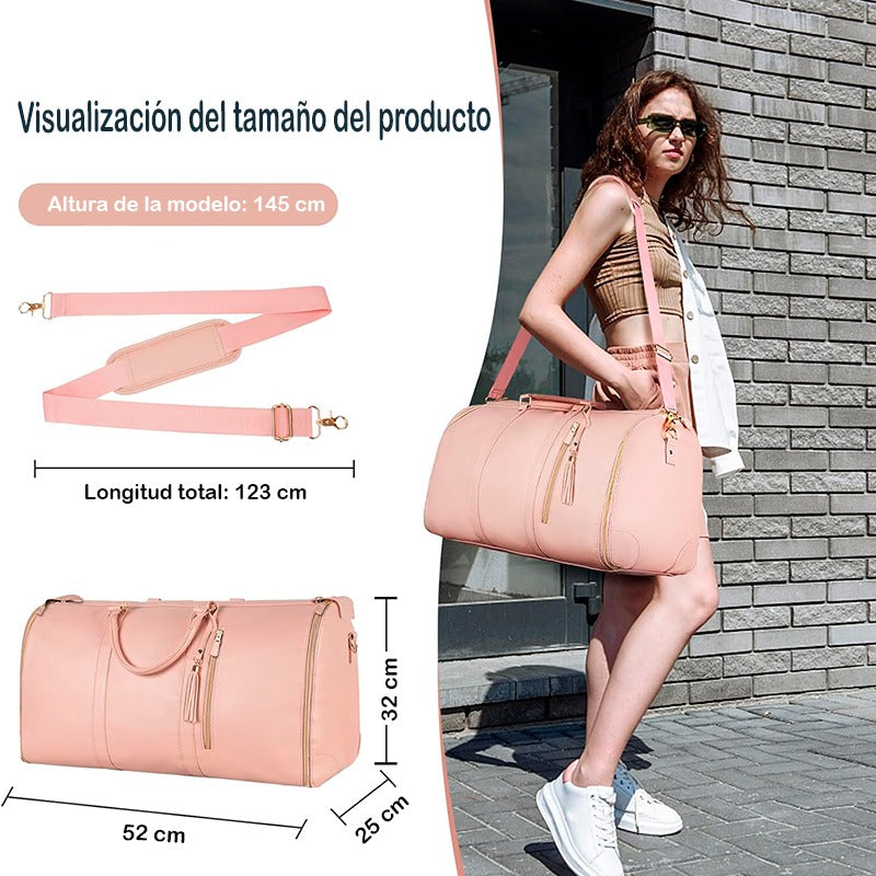 BOLSO DE VIAJE PLEGABLE 50L – IMPERMEABLE Y LIVIANO