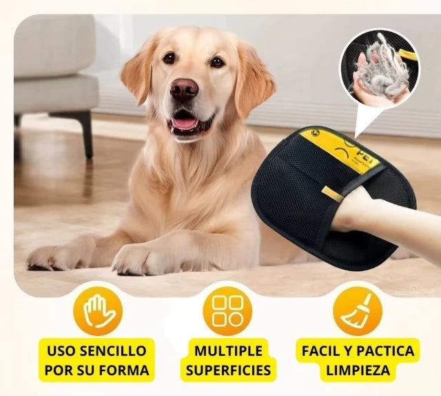 GUANTE LIMPIADOR ELECTROESTÁTICO - ROPA, SOFA Y MASCOTAS
